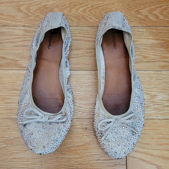 Browns Shiny Ballet Flats - Picture 2 of 4